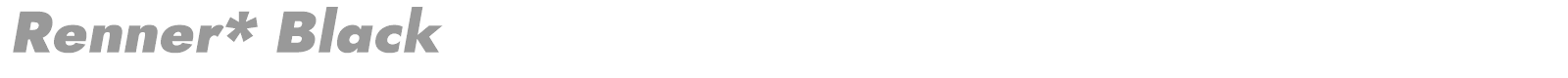 Renner* font preview
